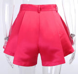 Pink Button High Waist Shorts...