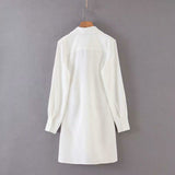 Special Loose White Shirtdress...