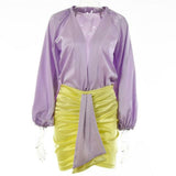 Rihanna Satin Long Sleeve Set...