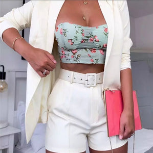 Blazer Office Lady Two Piece Set...