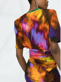 Colorful Print Fade Dye Two Pieces set..