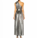 Silver Maxi Evening Dress...