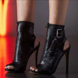 Ankle Boots High Heels Shoes...