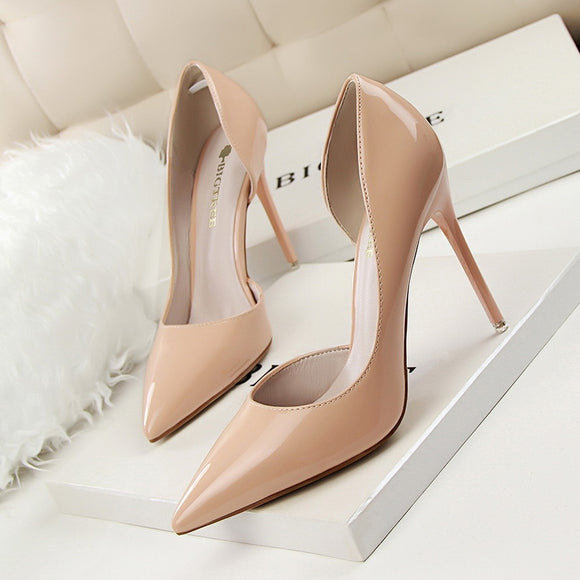 Nude pointed toe Heels ...