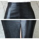 Isla Leather Midi skirt Office Pencil...