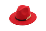 Big Flat Brim Women Felt Hats...