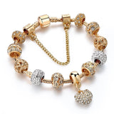 Crystal Heart Charm Bracelets...