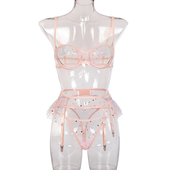 Pink Intimate Adult Lace Set...