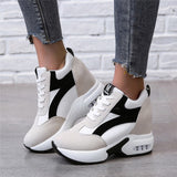 Platform Sneaker Black Casual Shoes...