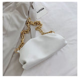 Gold Chains Chic Dumpling Purse Bag...