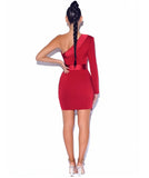 Blazers One Shoulder Dress...