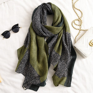 Winter fashion Cotton print Scarves...