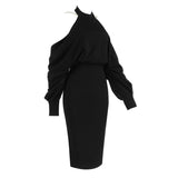 Elizabeth Long Sleeve Backless Dress...