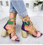 Gladiator Lace Up High Heels...