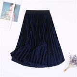 Velvet High Waisted Skirts...