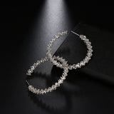 Retro Alloy Metal Round Hoop Earrings...