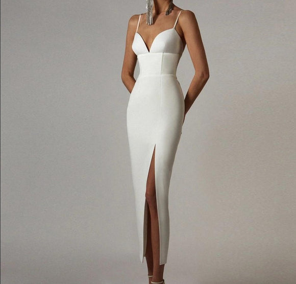 Alice white Bandage Maxi Dress...