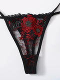 Floral Embroidery Lace Set...