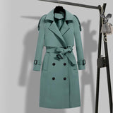 Emerald Green Trench Coat...