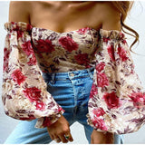 Flora Off Shoulder Ruffles Top...