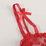 Red Heart Embrodiery Lace Set...