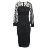 Black Long Sleeve Occassion dress...