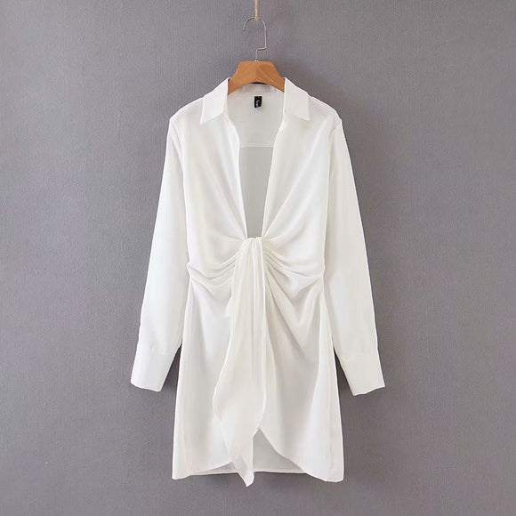 Special Loose White Shirtdress...