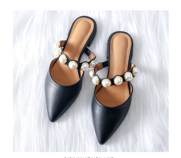 Spiked Flat-soled Low heels Slippers...