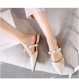 Spiked Flat-soled Low heels Slippers...