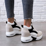 Platform Sneaker Black Casual Shoes...