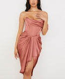 Linda Off Shoulder Midi Dress...